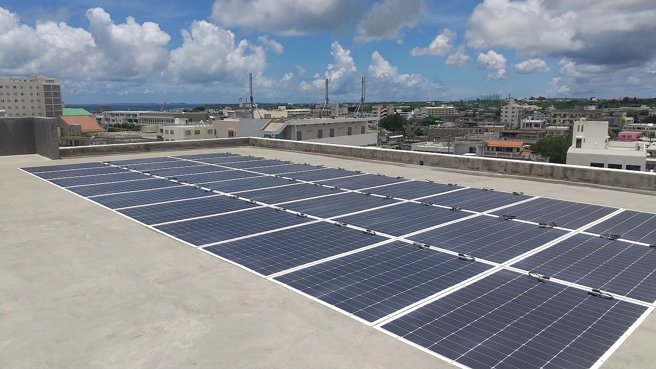 【沖縄県宮古島某ホテル様】太陽光工事